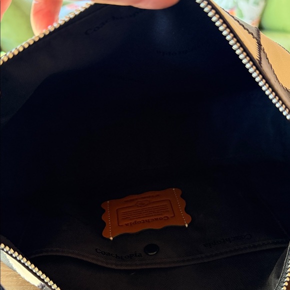 Coachtopia Alter/Ego Large Leather Slouchy Shoulder Bag in Checkerboard NWOT - Picture 6 of 6